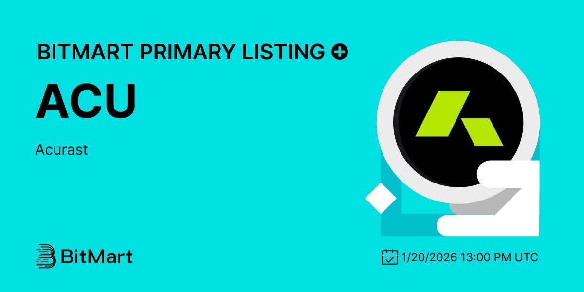 #BitMart announces the primary listing of Acurast (ACU) <a href="/Acurast/">Acurast</a> 🔥

Acurast is redefining compute by utilizing billions of smartphones – no data centers required. This verifiable, scalable, and confidential compute network enables users to run secure applications on