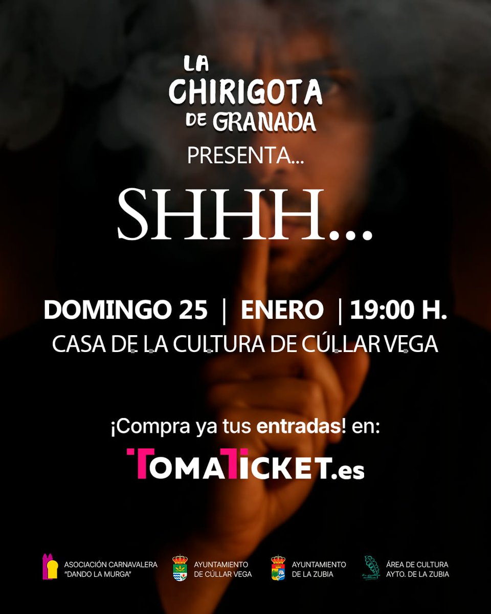 La Chirigota de Granada presenta su espectáculo “Shhh…” en la Casa de la Cultura de Cúllar Vega -  cullarvega.com/la-chirigota-d…