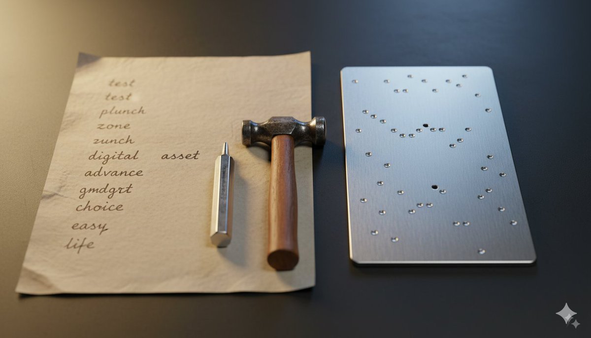 From Words to Dots

⚙️🔵 Encode your recovery phrase into silence. No Wi-Fi, no app, no leaks - just dots. #HowToCrypto #SeedPhrase #OfflineBackup