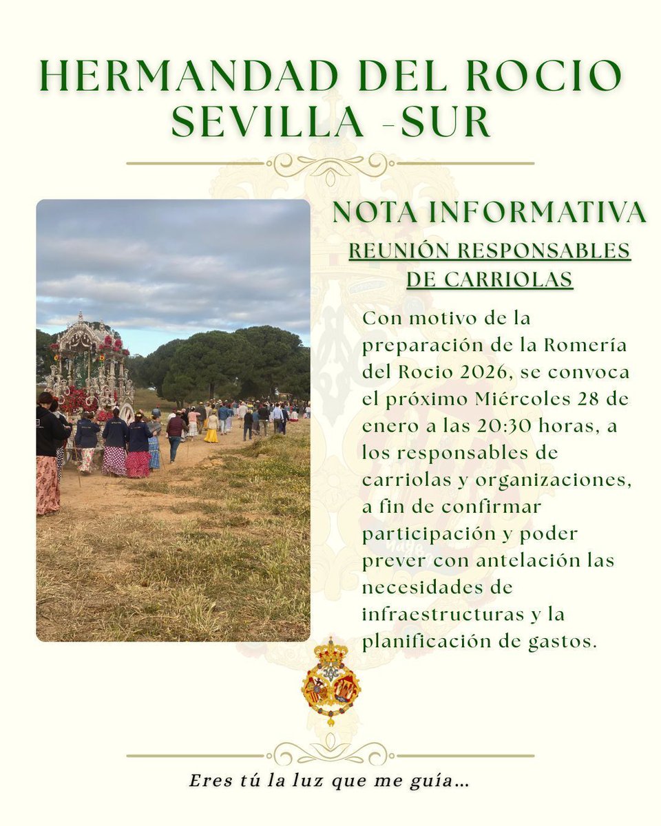 Hdad. del Rocío de Sevilla Sur tweet media