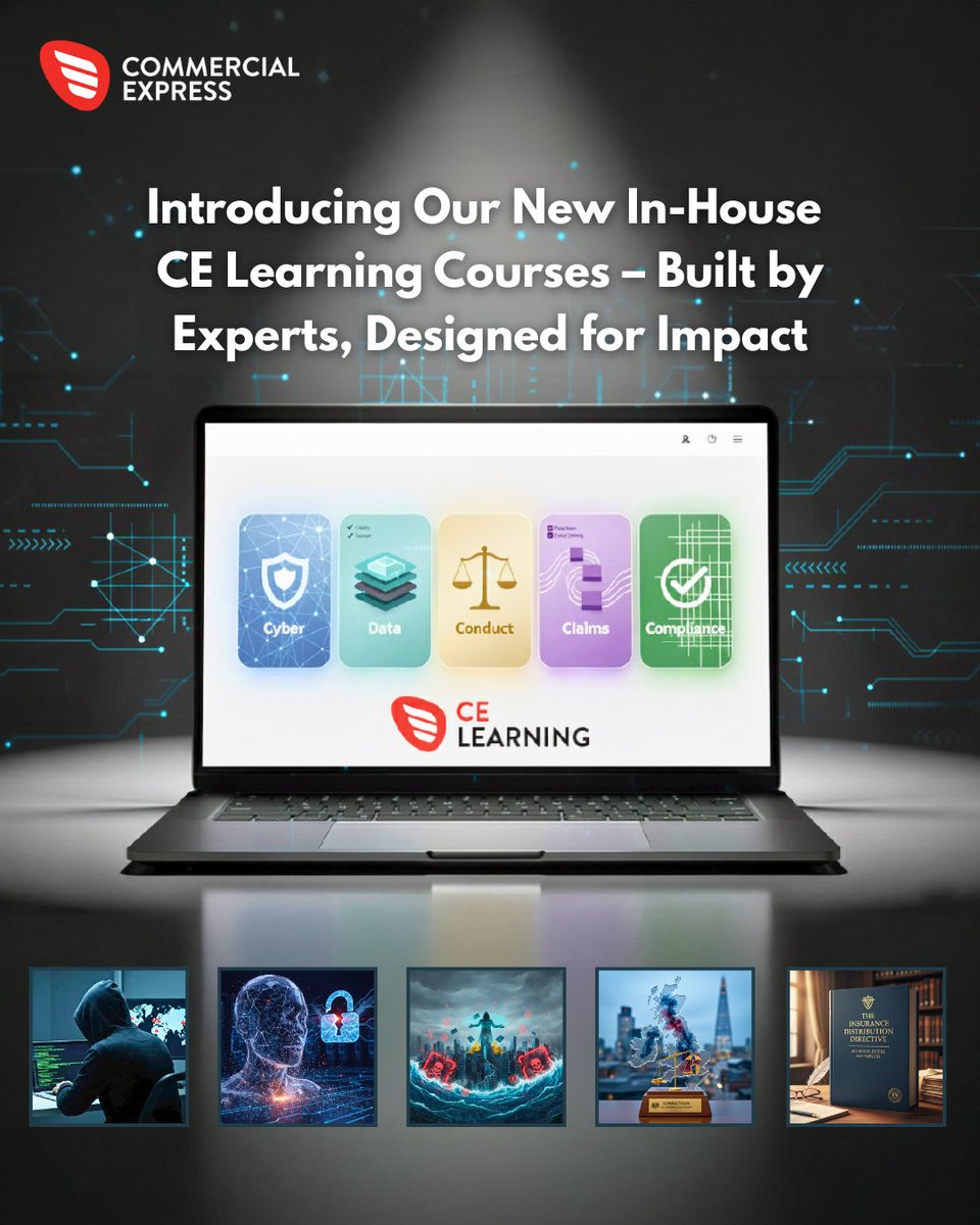 Exciting news from CE Learning!

We’ve launched a new suite of insurance training courses, built in-house with industry experts. 

To read the full article and have access to the courses, click here: t.ly/7ldpq