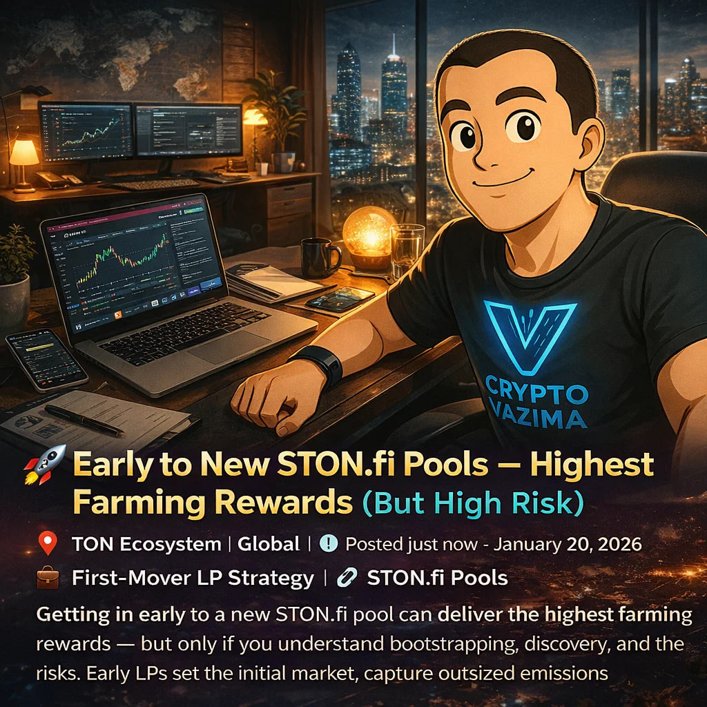 🚀 First-Mover Edge in New https://t.co/szudLUKimD Pools – Max Farming  Rewards + Risks 📍 TON / Global | 💼 Early LP Play | 🔗  https://t.co/szudLUKimD New https://t.co/szudLUKimD pools offer the highest  farming