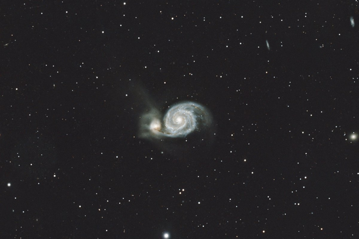 hige_photos's tweet image. 子持ち銀河（M51）
#astrography