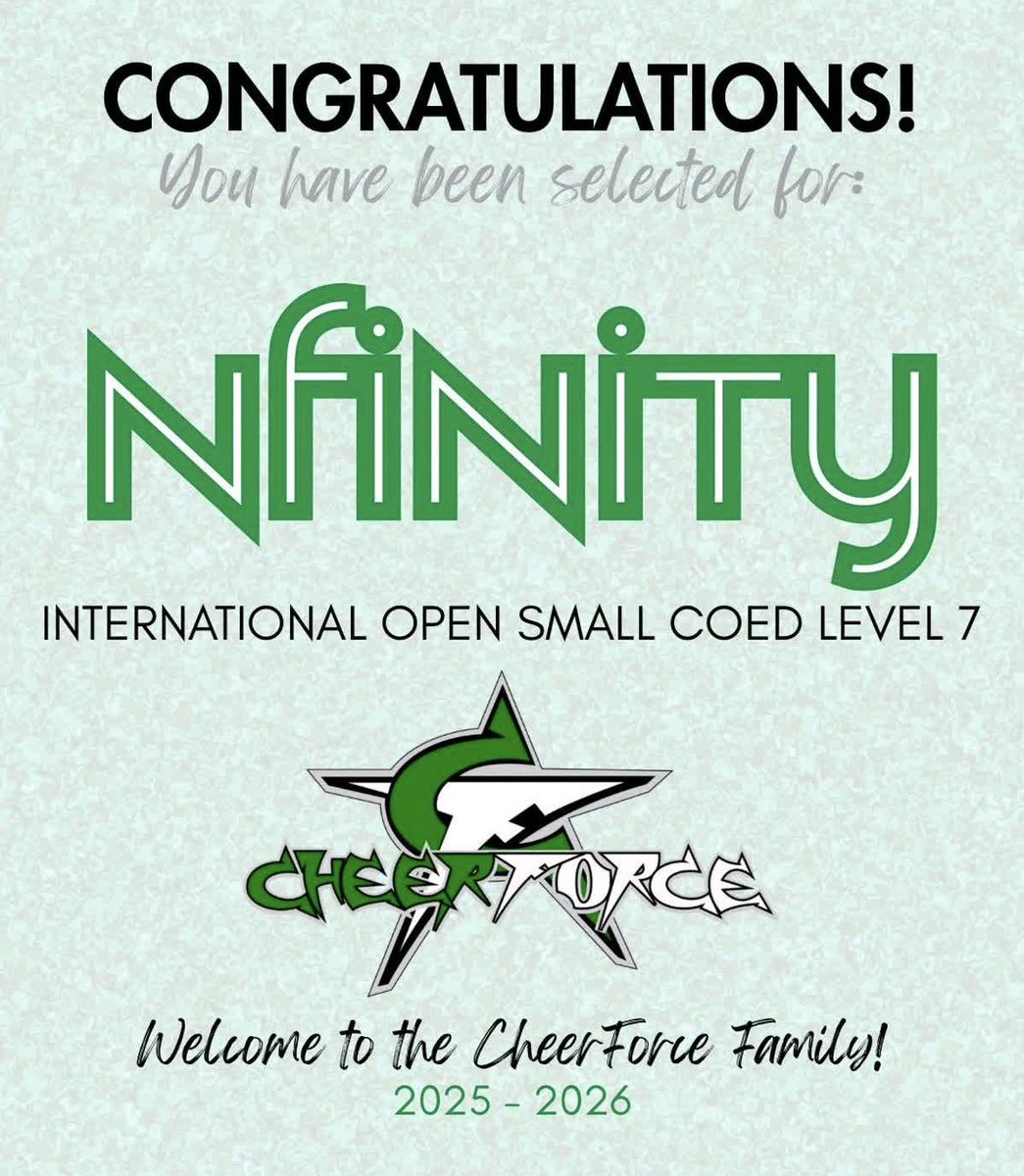 CheerForce Nfinity tweet media