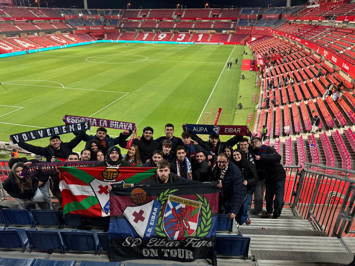 📢ELB'01 ON TOUR GRANADA!
 🏟️Nuevo Los Cármenes
 <a href="/GranadaCF/">Granada CF ❤️⚪️</a> 0-0 <a href="/SDEibar/">SD Eibar</a> 
Demencial partido, sin ambición no hay victoria...aún así gracias al empuje de la hintxada logramos cosechar un valioso empate +1 + gol-average 💪.
¡No importa cuando, no importa donde, siempre presentes!