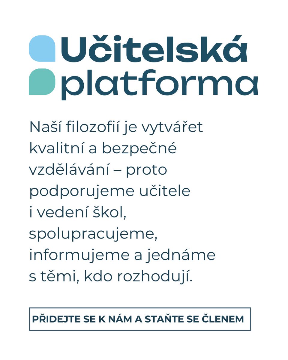Učitelská platforma tweet media