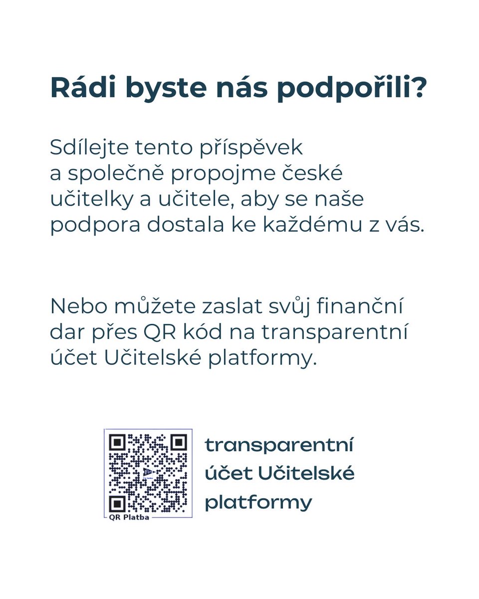 Učitelská platforma tweet media