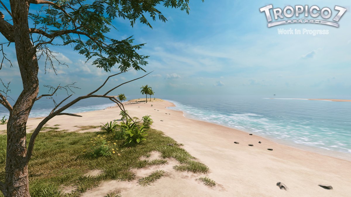 El_Prez's tweet photo. Sometimes ruling Tropico isn’t about decrees and politics, it’s about taking a moment to enjoy the view and dream away. 🏖️
Take a sneak peek at one of #Tropico7’s beautiful beaches and let your mind float to gentle waves and big presidential plans. 😎 https://t.co/ZpFVwIpAZw