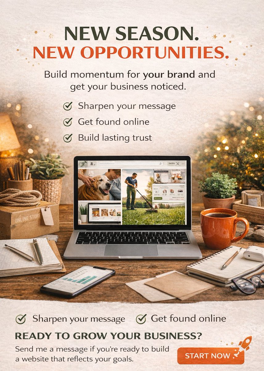 giddyboy10's tweet photo. A strong website turns attention into trust and clicks into customers. When people can clearly see what you do, they’re more likely to choose you. If you’re ready to build a site that works for your business, let’s make it happen. https://t.co/ydOcoJvb3h