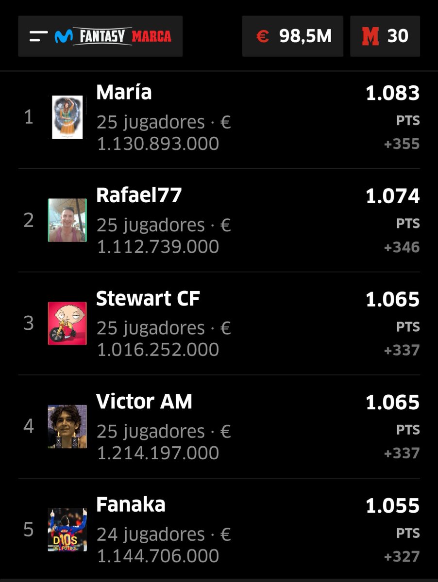 Movistar Fantasy MARCA tweet media