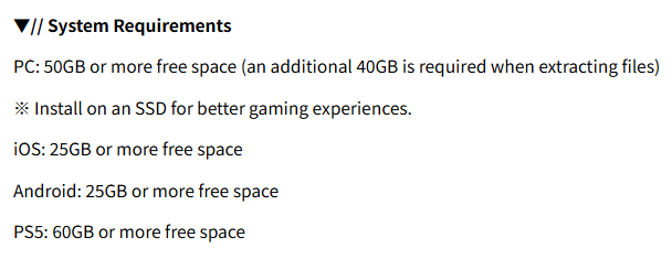 Arknights: Endfield pre-download is available now.
Requires over 50GB of storage on PC upon launch,
while Genshin and WuWa require 30GB on their 1.0 iirc

#ArknightEndfield #GenshinImpact #WutheringWaves