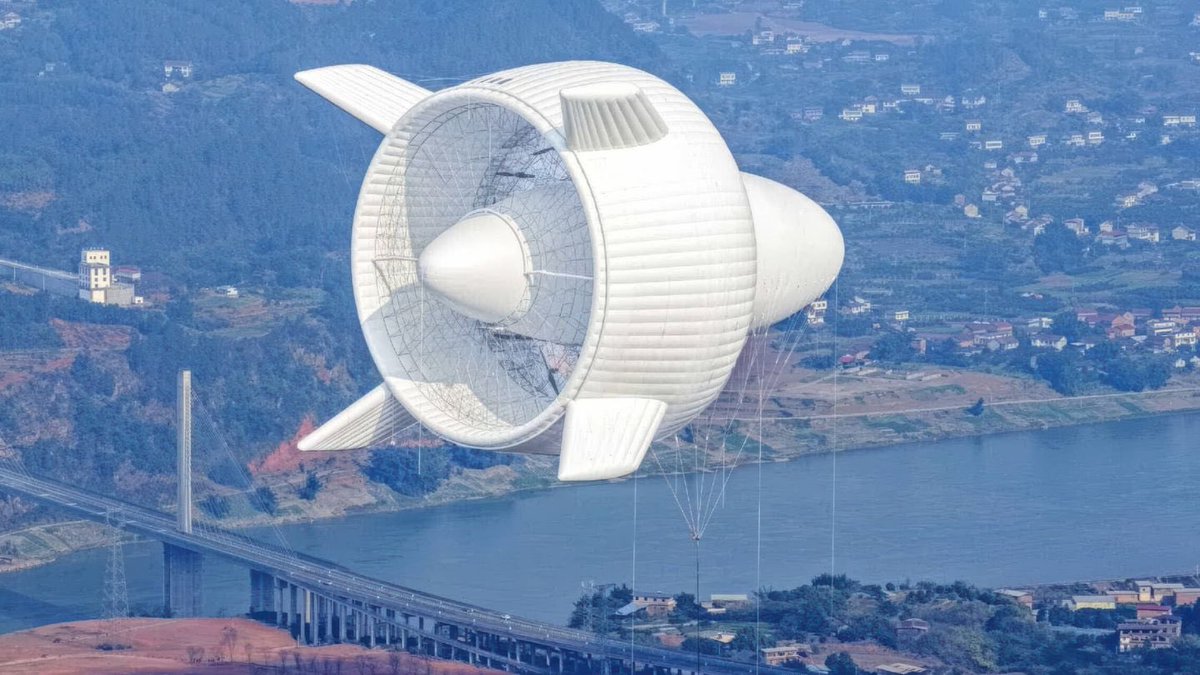 apecyl's tweet photo. 🌬️🔝La turbina volante S2000 ya es una realidad y ha completado con éxito su vuelo de prueba en China, conectándose directamente a la red eléctrica.

https://t.co/hFnEGBOtdH https://t.co/IE1eEws4WJ