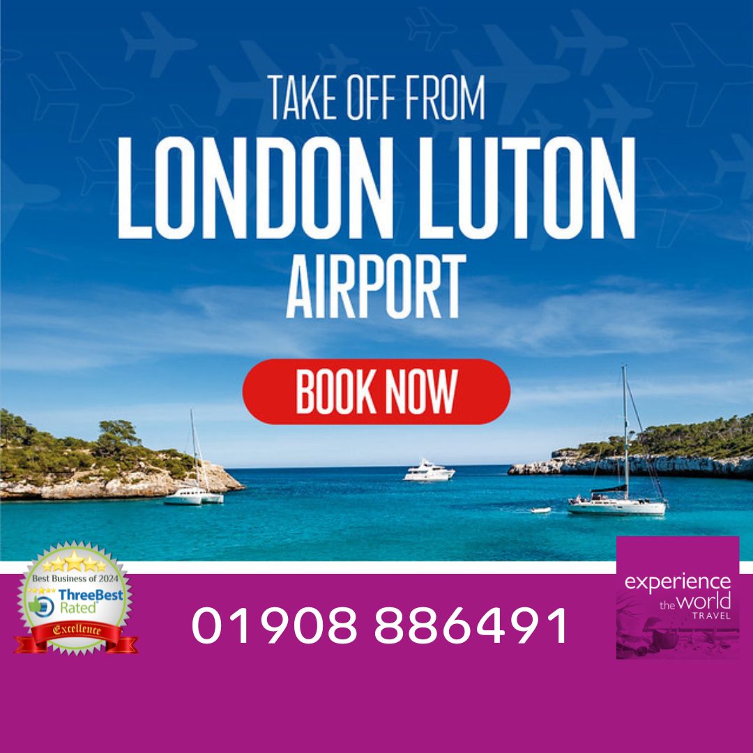 Go local!✈️ 
The #SALE is on for holiday departures from our local airport #LondonLuton🎉 

Call now: ☎️ 01908 886491
#ExperienceADifference
#MiltonKeynes #NewportPagnell #Ampthill #Flitwick #Olney