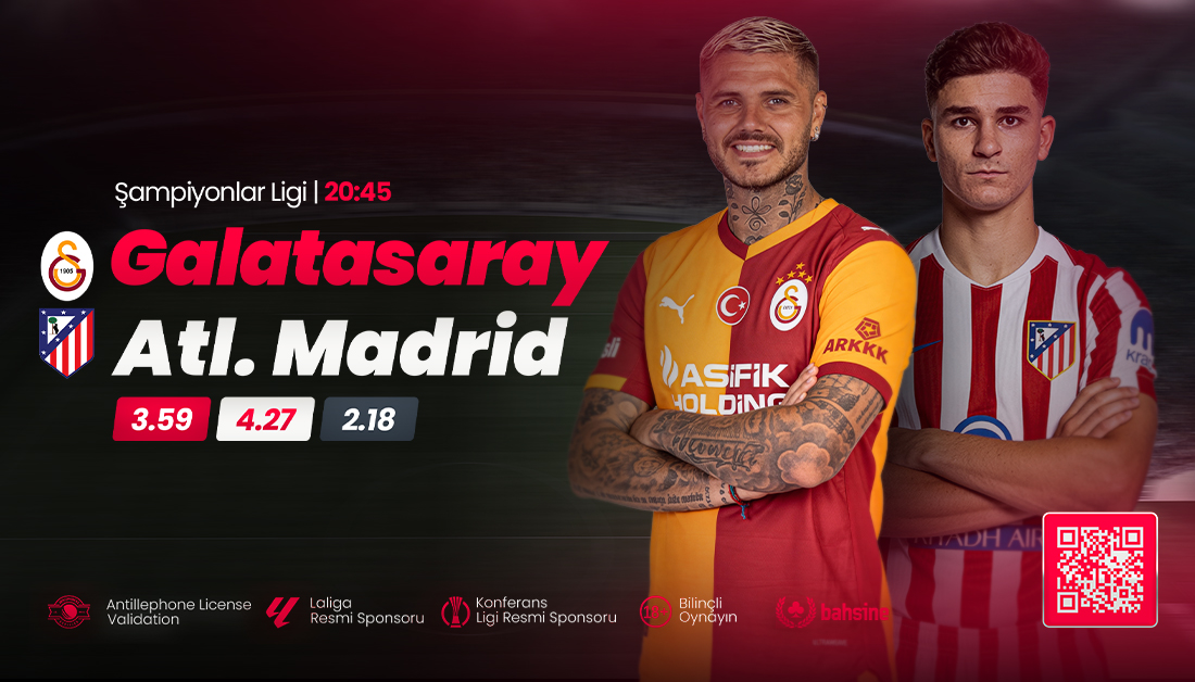 💃Tahminine Güven, Bahsine’ye Güven!
😻Profesyonel Bahis, Gerçek Futbol Keyfi!

#bahsine #bahsinegiriş #ŞampiyonlarLigi

20:45 #Galatasaray vs #AtléticoMadrid

🔥Telegram: bit.ly/bhstelegram
🔥Giriş: bit.ly/bhssosyal