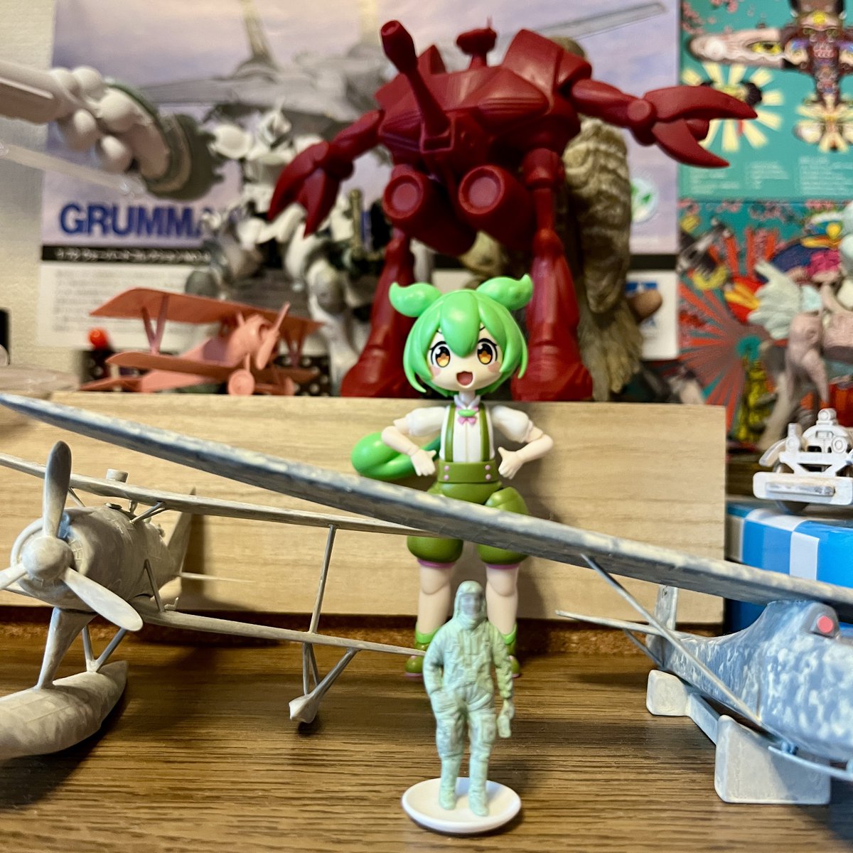 ずんだもんをパチ組で組み立てたのだ🫛

 #ずんたもん #プラモデル #パチ組 #守りたいこの笑顔