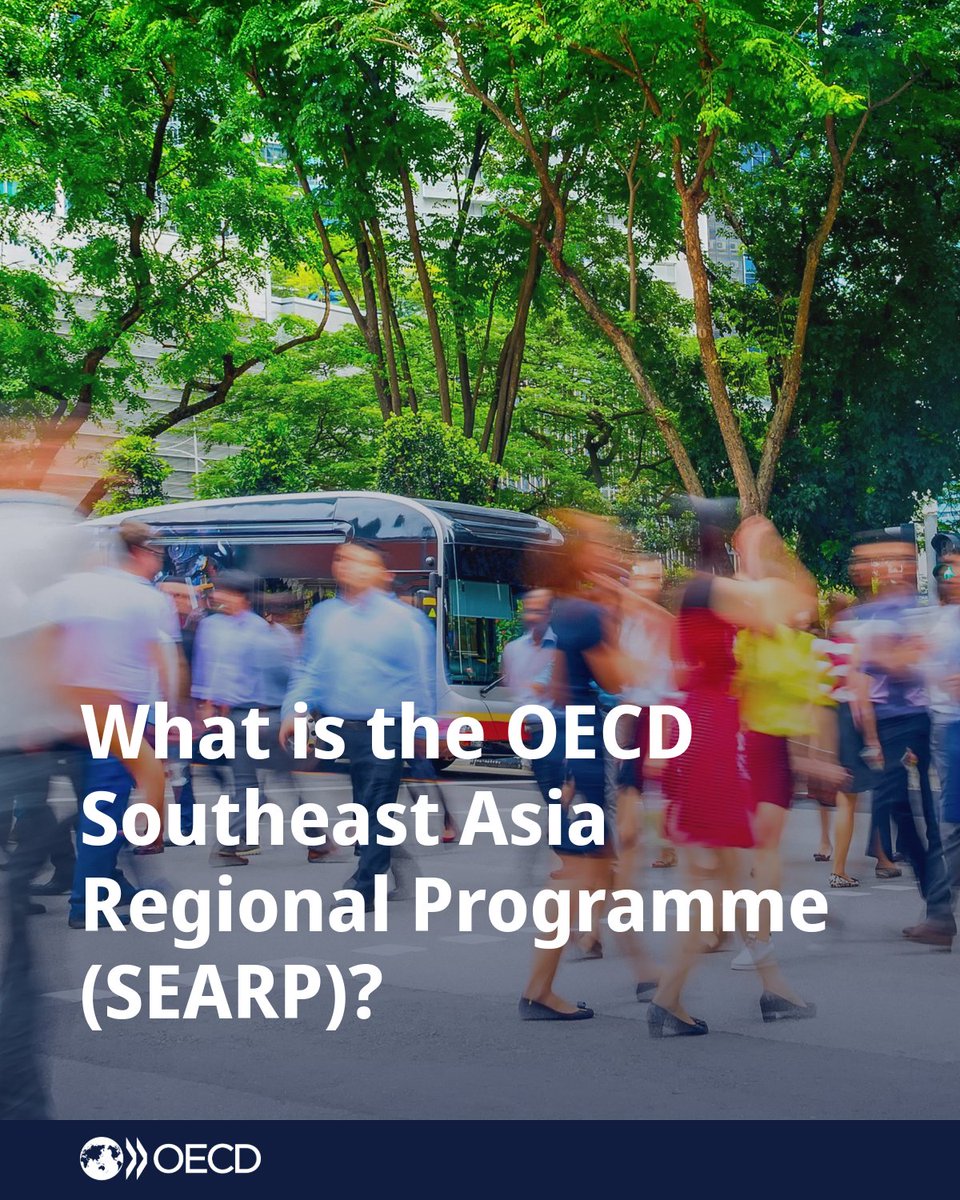 🌏Southeast Asia is a region of strategic importance for the OECD.

At #WEF26, OECD SG <a href="/MathiasCormann/">Mathias Cormann</a> will speak on a high-level panel on ASEAN productivity and growth.

Since 2014, OECD has been supporting growth in the region through the SEARP.

Find out more⤵️