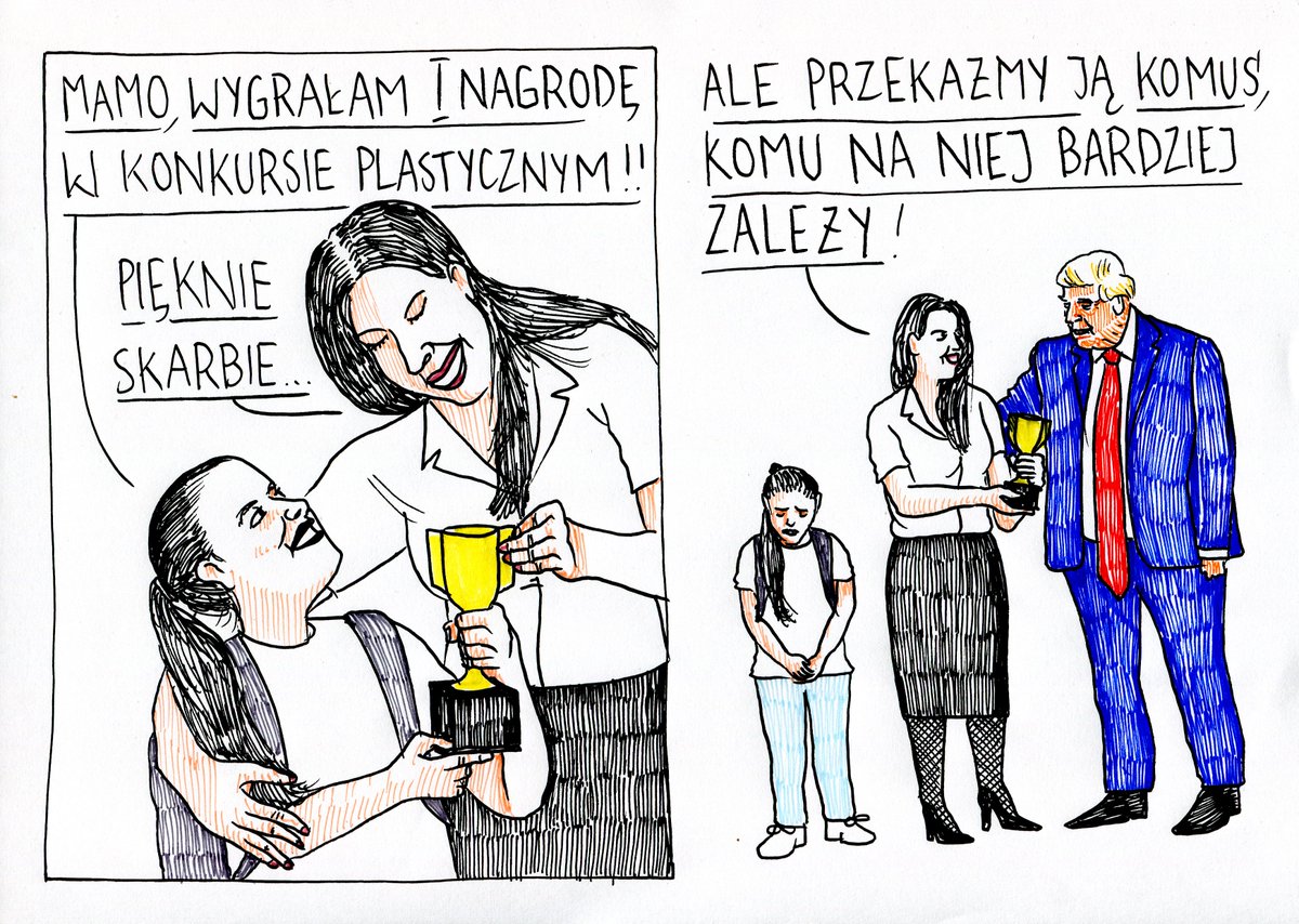 SmutneHistorie's tweet photo. nagroda albo napalm. #satyra #trump #pokojowanagrodanobla #bobas #dużedziecko #demencja #whinylittlebitch https://t.co/LhRjQpXwwE