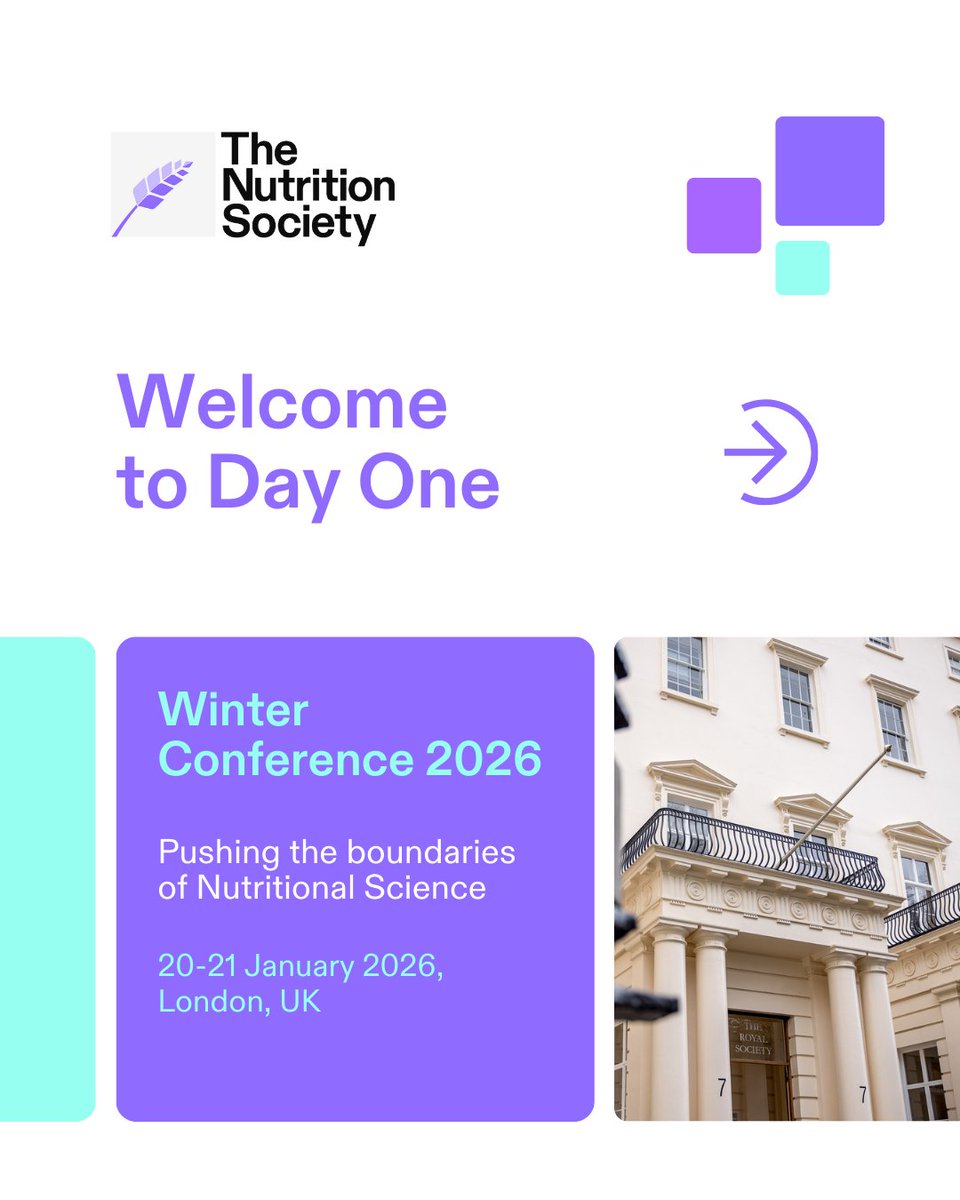 NutritionSoc's tweet photo. Welcome to Day One of #NSWinter26!

Swipe to see today's highlights 👉

Attending the conference? Share your highlights with the hashtag #NSWinter26 and tag us 📸 https://t.co/JAnv5Y5yHL