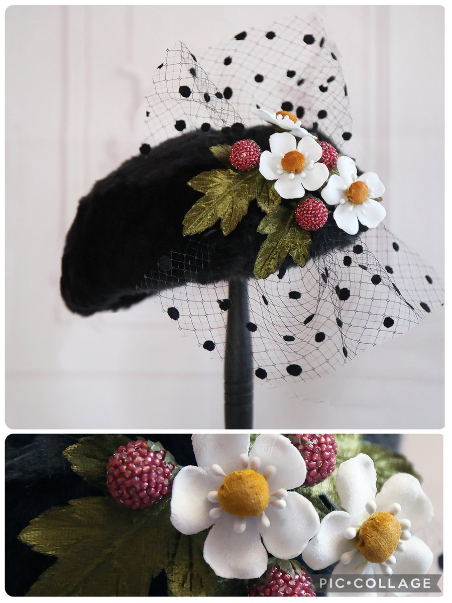 MIHO MATSUDA 帽子 薔薇 MIHO MATSUDA 帽子 薔薇