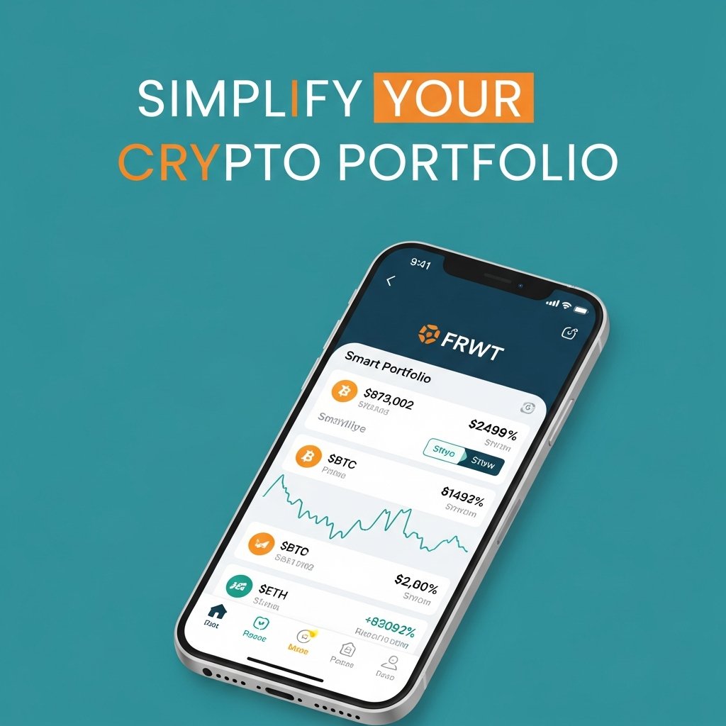 📊 Your crypto, one clean portfolio. FRWT smart portfolio shows your $BTC,  $ETH and other assets in one place - balances, performance, simple stats  that make sense. No spreadsheets, no manual tracking,