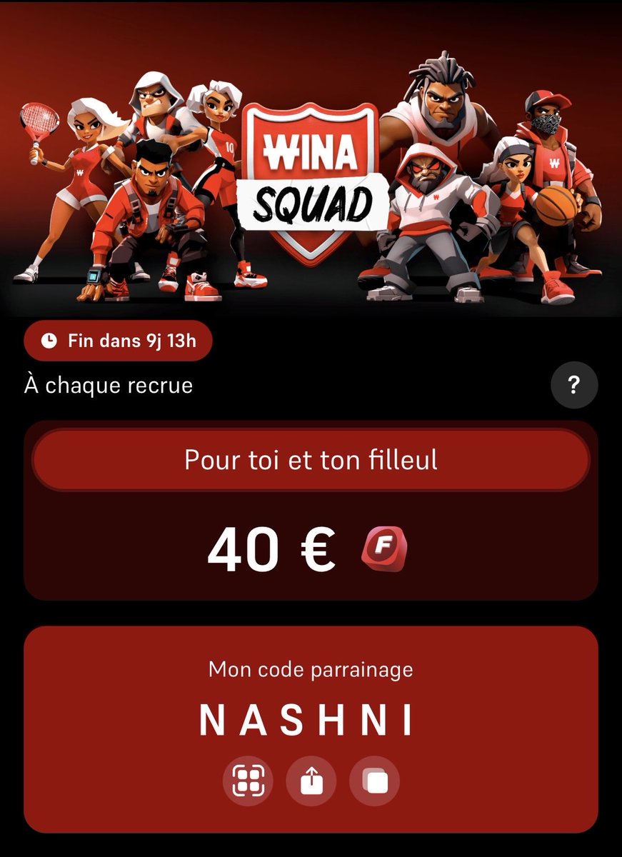 Quelle offre incroyable, pour 10€ minimum de dépôt vous recevez 40€ de fb et votre premier pari est remboursé à hauteur de 100€

Si vous n’avez pas winamax foncez !

#TeamParieur