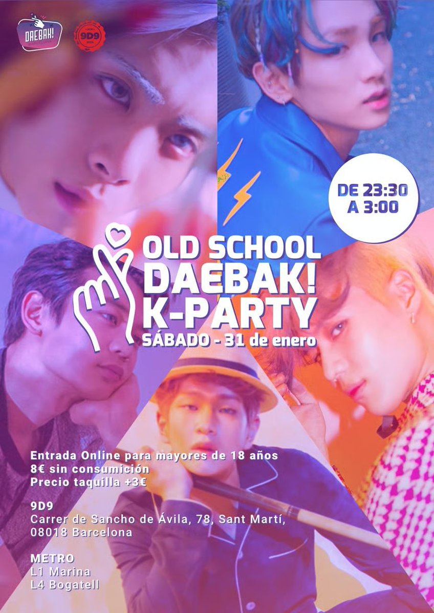 KoreaenBCN's tweet image. Nueva Daebak! K-Party Old School @daebakbarcelona  en Barcelona
📅sábado, 31 de enero, de 23:30h a 3:00h
📍Sala 9D9 Poblenou
🎟️entradas a la venta
#kpop #party #kpopoldschool
Más información:
bit.ly/3ZqDi8c