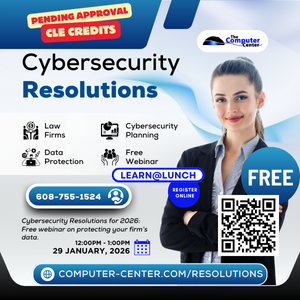 TCCJvl's tweet photo. Start 2026 with stronger security.

FREE CLE-pending webinar for attorneys:
Cybersecurity Resolutions: Lock Down Your Firm’s Data in 2026
Jan 29 | 12 PM CST
Register: https://t.co/JysectKQ9A https://t.co/bnwC2sQtjB