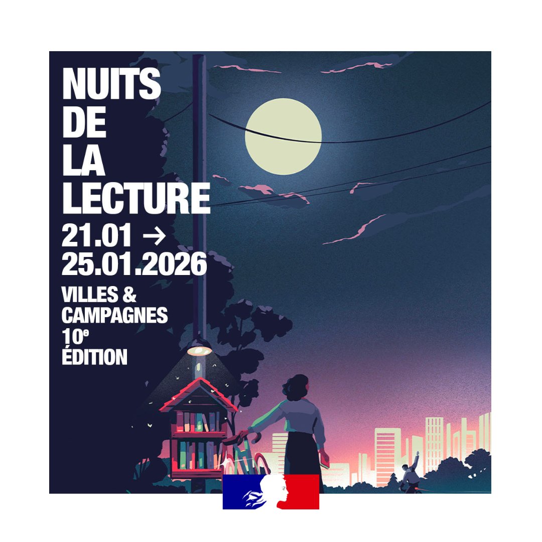 Image de Préfet des Pays de la Loire et de Loire-Atlantique - #Culture | Du 21 au 25 janvier 2026, les Nuits de la lecture reviennent pour une 10e édition sur le 