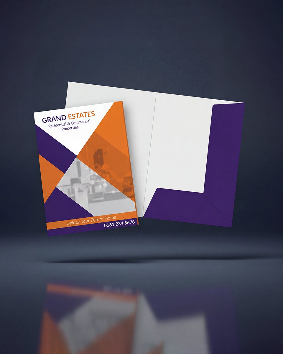 Branded folders serve as a powerful, low-cost advertising opportunity – promoting your brand at every touchpoint.