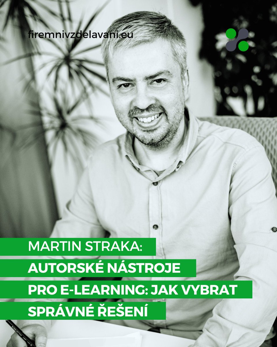 Ve firmách dnes málokdo zpochybňuje, že e-learning má své důležité místo. Digitalizujeme onboarding, compliance, produktové vzdělávání i podporu prodeje. Otázka však často zní: V čem to ale budeme dělat? 🤔

Čtěte článek Martina Straky v aktuálním čísle Firemního vzdělávání. 🟢