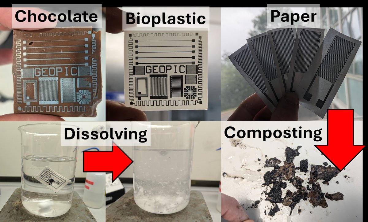 A new type of biodegradable circuit board developed at <a href="/UofGEngineering/">James Watt School of Engineering, Uni. of Glasgow</a> could help reduce the environmental harms of electronic waste.

Once the circuits are no longer needed, 99% of their materials can be disposed of safely.

Read more here: gla.ac.uk/news/headline_…