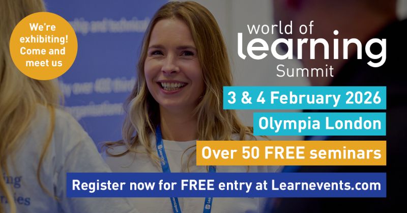 SkillGateUK's tweet photo. We’re delighted to be exhibiting at the World of Learning Summit on 3rd and 4th of February! Come and meet us at Olympia on stand F40! #WOL26 https://t.co/fu64F597Ui