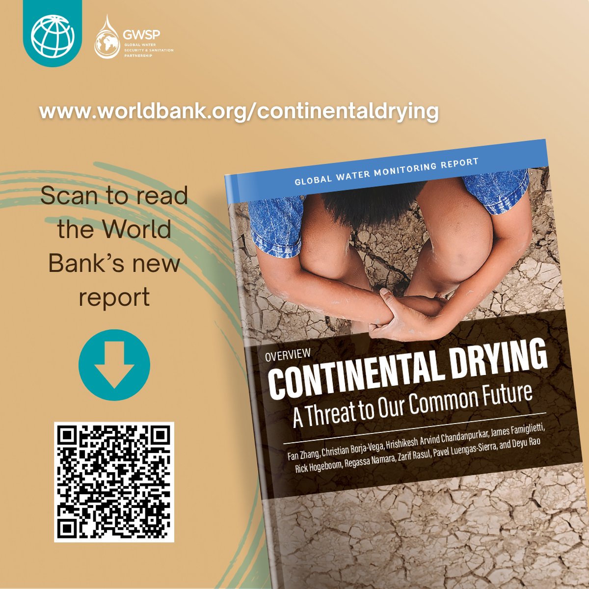 The planet is drying out. Global freshwater is disappearing, putting lives, jobs, and ecosystems at risk. 

#ContinentalDrying, our flagship report, uses decades of satellite data to show where &amp; why water is disappearing &amp; what can still be done: wrld.bg/9Vb050XXuHq