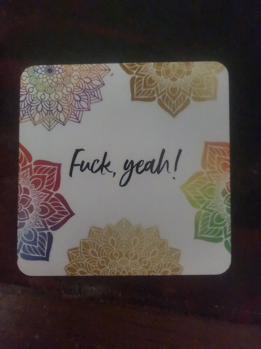Your daily Inner Fucking Peace"
affirmation card!