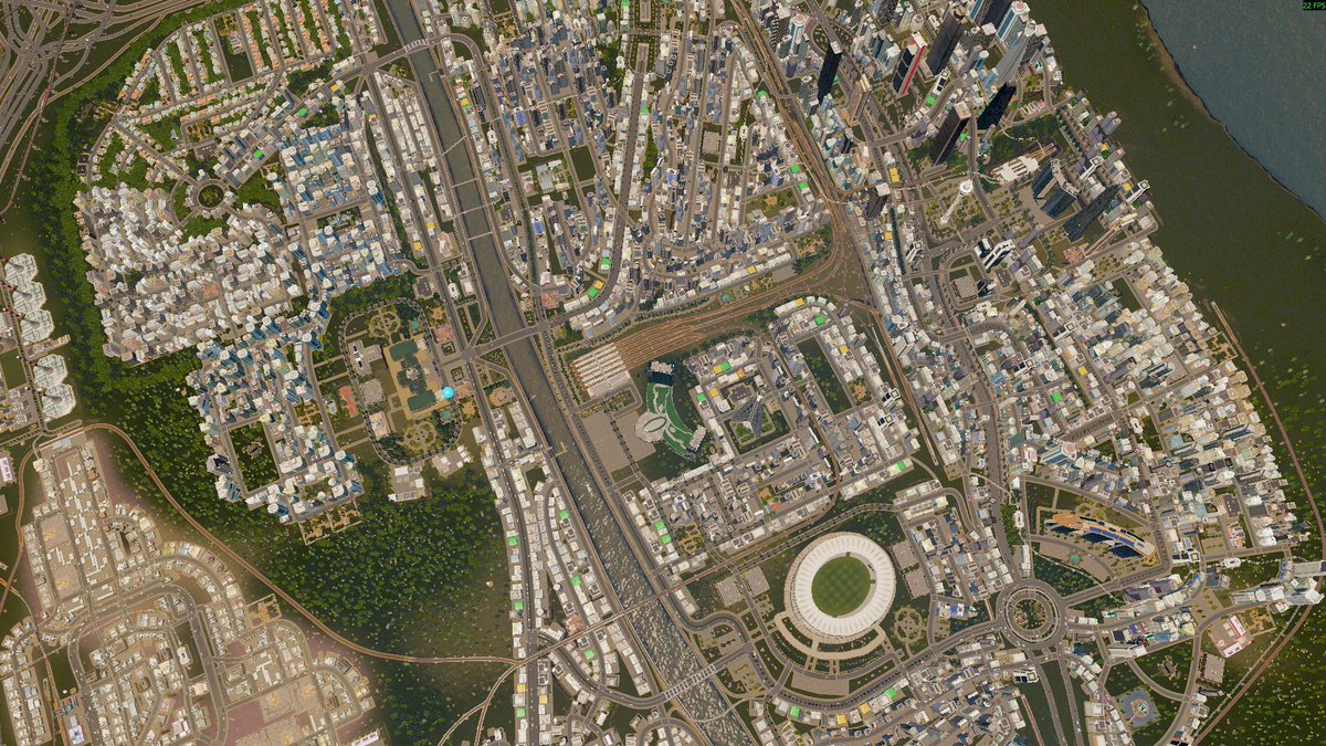 Divanapra's tweet photo. Disaat gempuran Theotown, aku masih nyaman main Cities Skylines 🙃 karena lebih complex dan bisa lebih luwes ngedesain kota + device mendukung. 

Apakah ada yang sama bermain Cities Skylines ayo mutualan 😁 https://t.co/YGLksCMOol