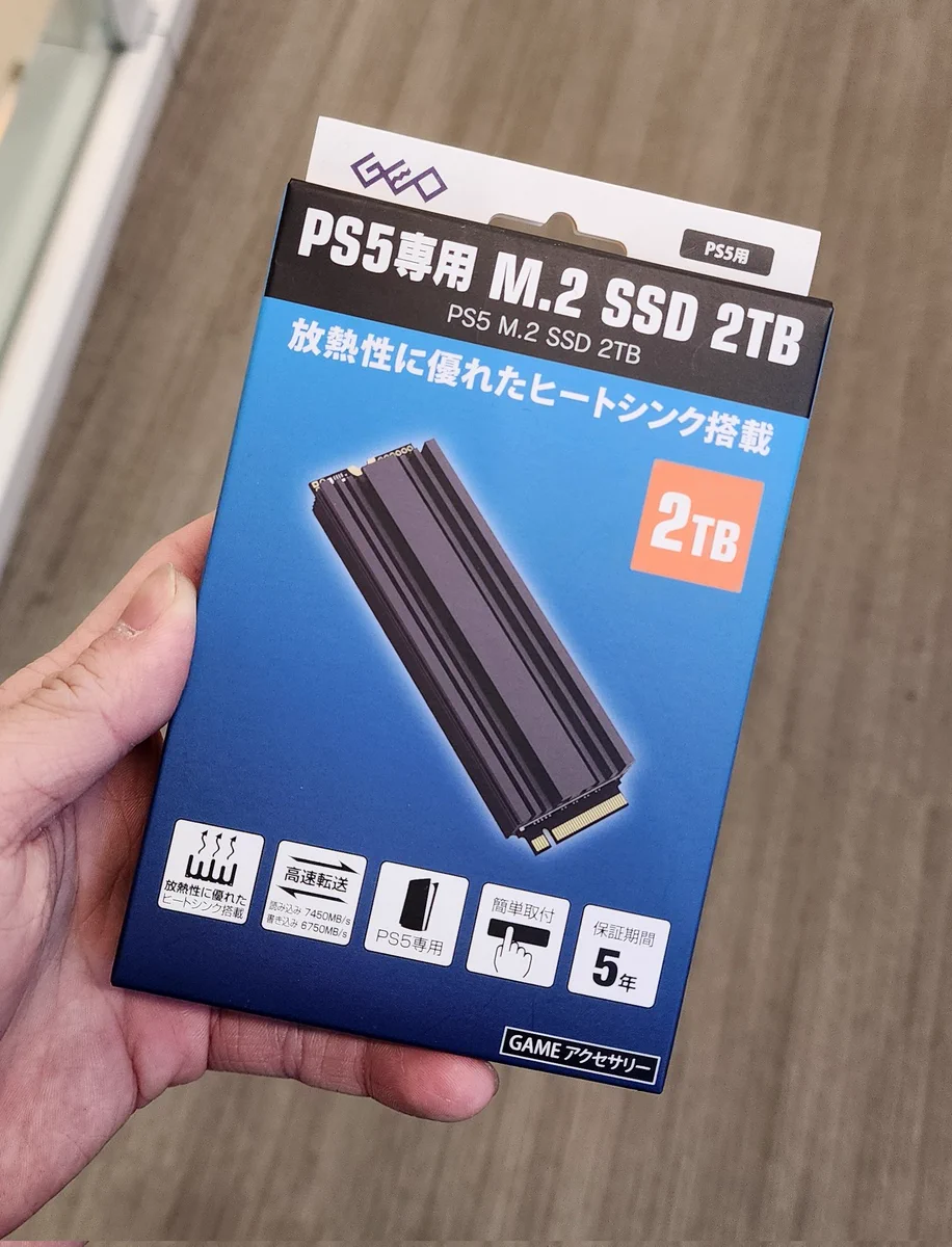 GEOのPS5用M.2 SSDが破格価格で店頭売り切れ続出