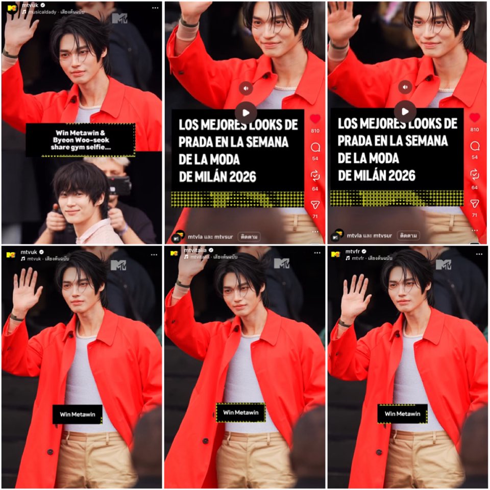 win_o_win2's tweet image. น้องวินลงปกคลิปของ MTV ฉ่ำมากก

✅ MTV UK (2คลิป)
✅ MTV FR
✅ MTV ITALIA
✅ MTV LA
✅ MTV SUR 

WIN PRADA FW26 ICONIC 

#PRADAFW26xWIN
#PRADAFW26 #PRADA
#winmetawin