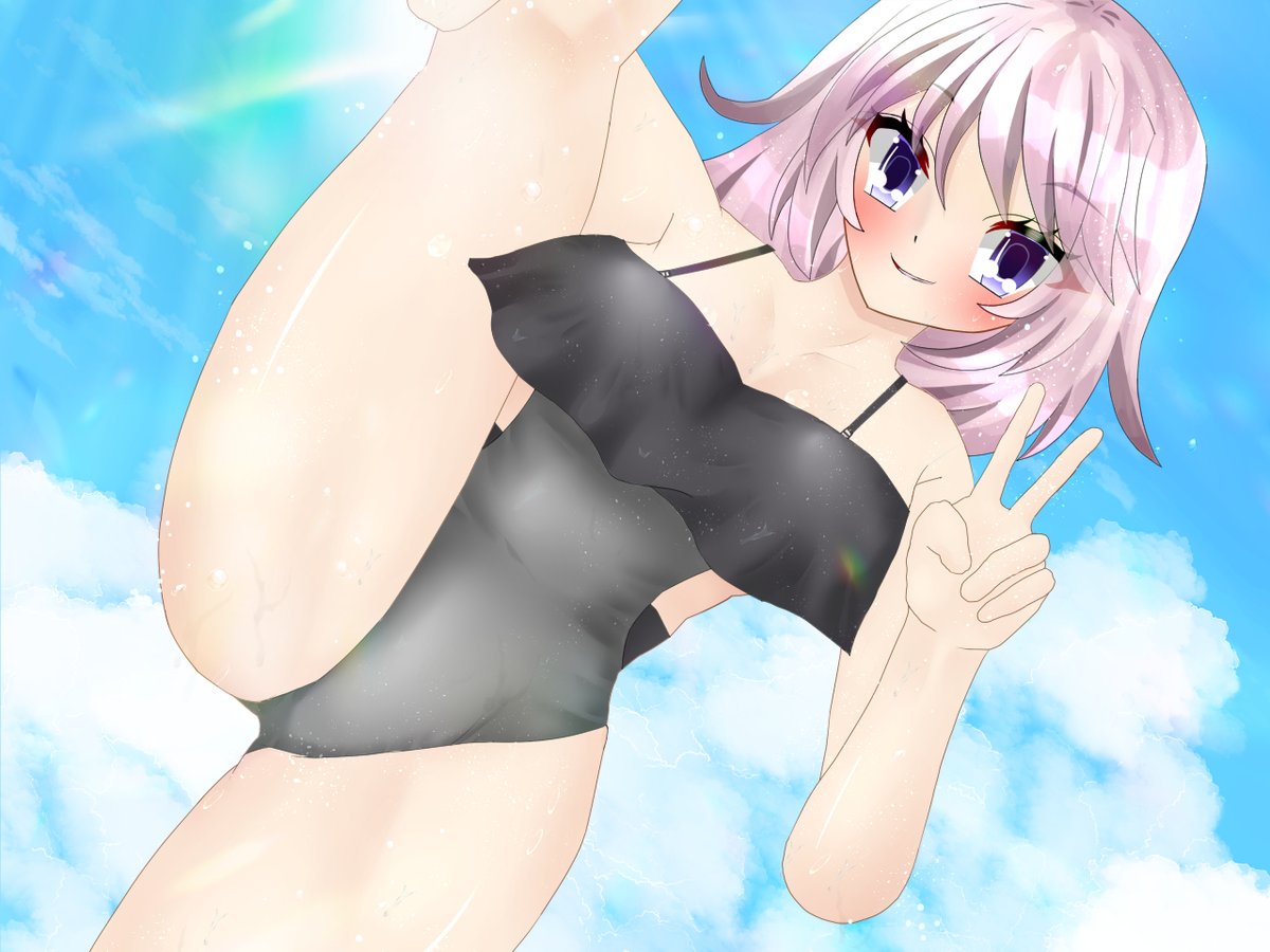 #oc #一次創作 #イラスト 
#絵柄好みって人にフォローされたい 
イラストの再掲。
体の柔らかい女の子✌️ 