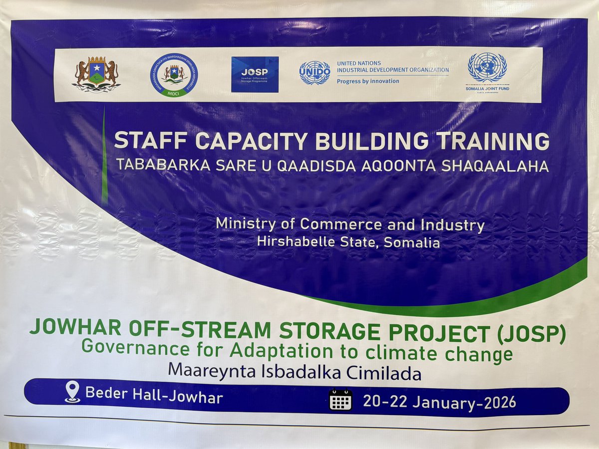 Amb_Husseini's tweet photo. I officially kicked off a three-days Capacity Building Program on Business Registration and Digital Workflow for the Ministry of Commerce and Industry (MoCI) staff of Hirshabelle State. https://t.co/lWmDPacaV9