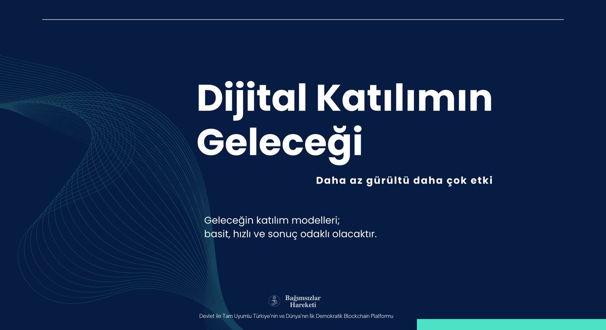 bagimsizlar_tc's tweet photo. Dijital katılımın geleceği “daha çok konuşma” değil: daha az gürültü, daha çok etki.
Basit, hızlı ve sonuç üreten modeller kazanacak.
Katılımın karşılığı görünür olursa, süreklilik kendiliğinden gelir.
#DijitalKatılım #DijitalDemokrasi #BağımsızlarHareketi #guva https://t.co/vv12cK9aGf