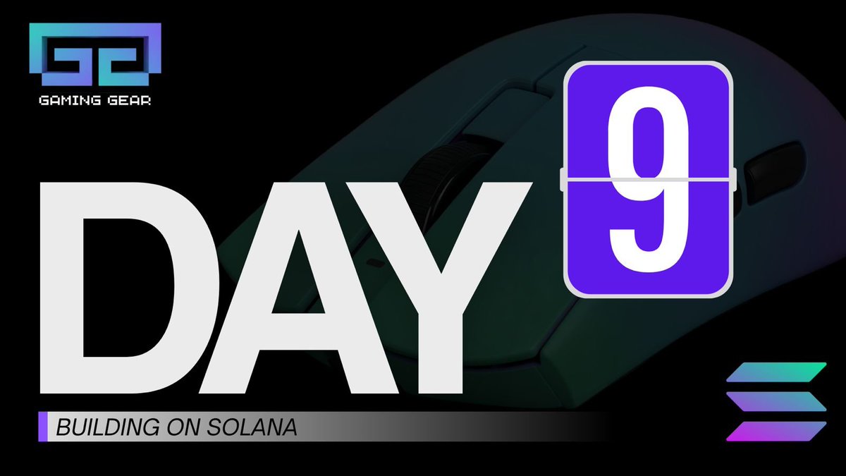 solgaminggear's tweet image. Day 9 of building Solana gaming hardware.