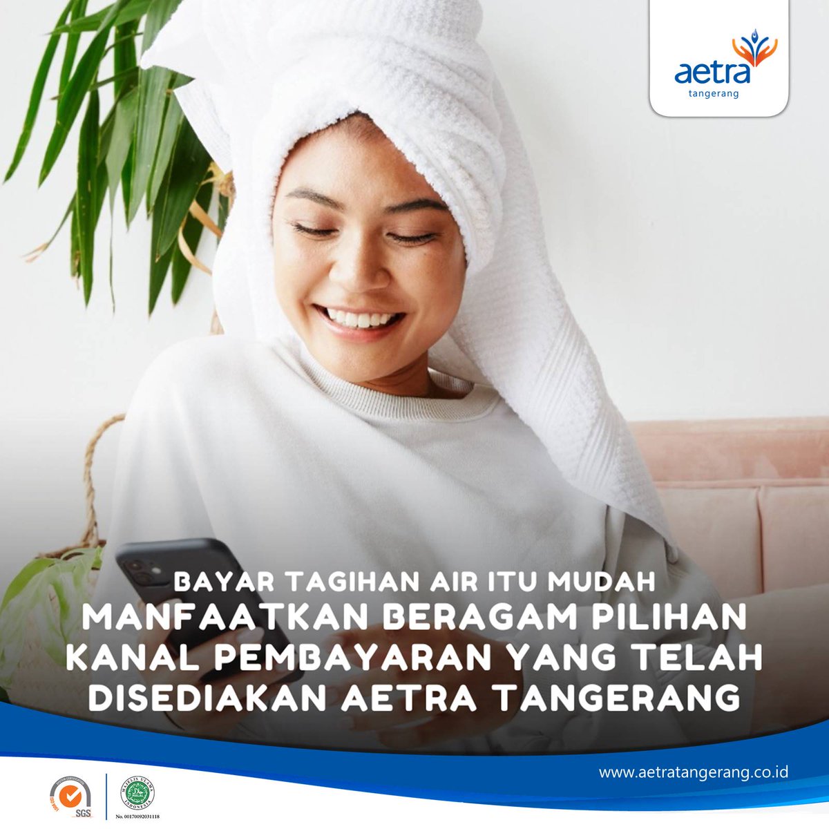 Lakukan pembayaran dimanapun Anda berada melalui Bank Mandiri, Bank BCA, Bank OCBC NISP, dan Bank UOB. Pembayaran tagihan dapat pula dilakukan melalui Alfamart, Indomaret, Tokopedia, Shopee, Bukalapak, Dana, OttoCash, OttoPay, Kiosbank, Fastpay serta Kantor Pos