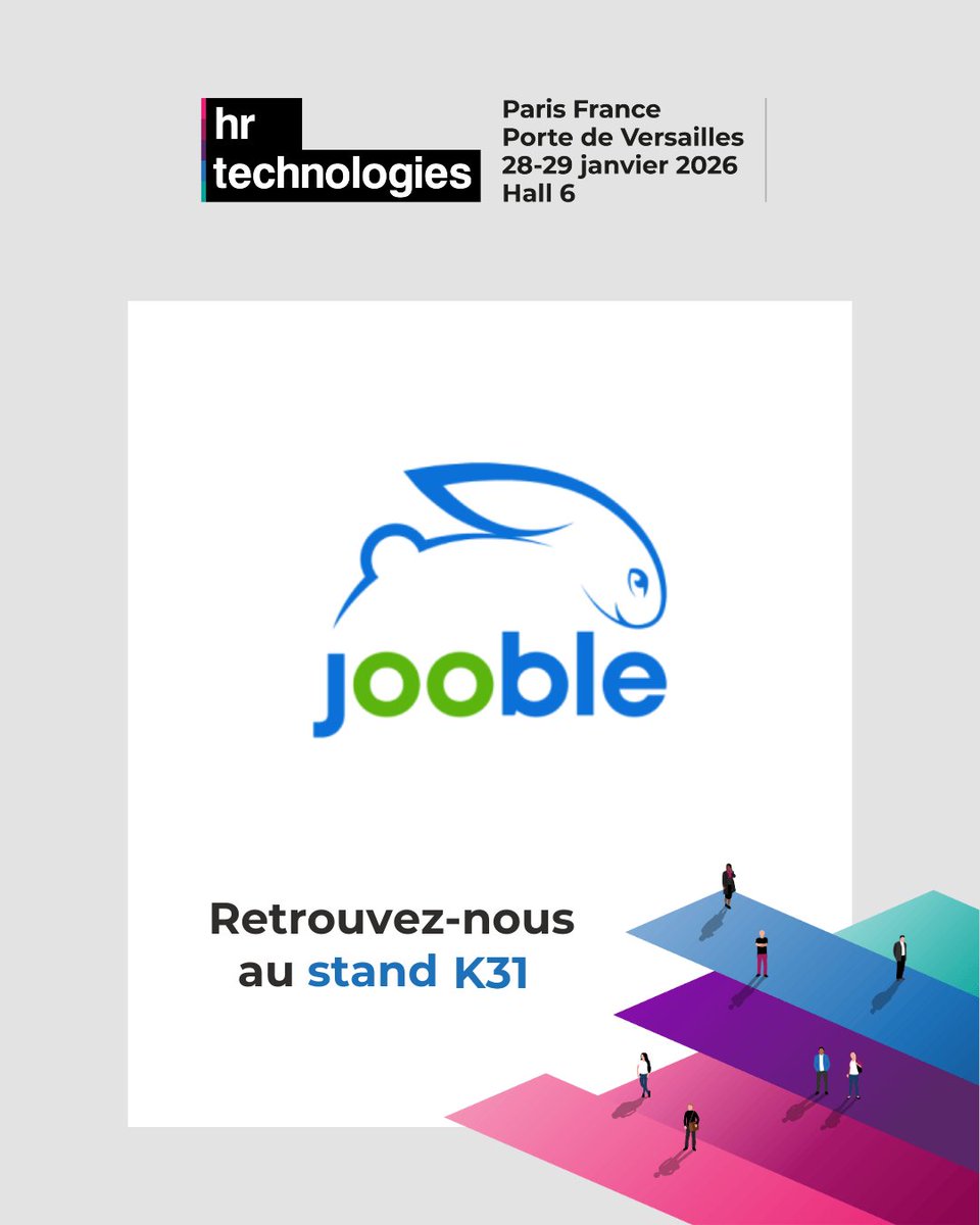 ⏳ J-7 avant le salon HR Technologies France 2026 !

Prêt·e·s à booster votre recrutement ? Retrouvez l'équipe Jooble à Paris pour parler futur du Talent Acquisition 💡

📍 Stand K31 📅 28-29 janv. 2026 🏢 Paris Porte de Versailles

Inscrivez-vous ici : jooble.link/1CA49🚀