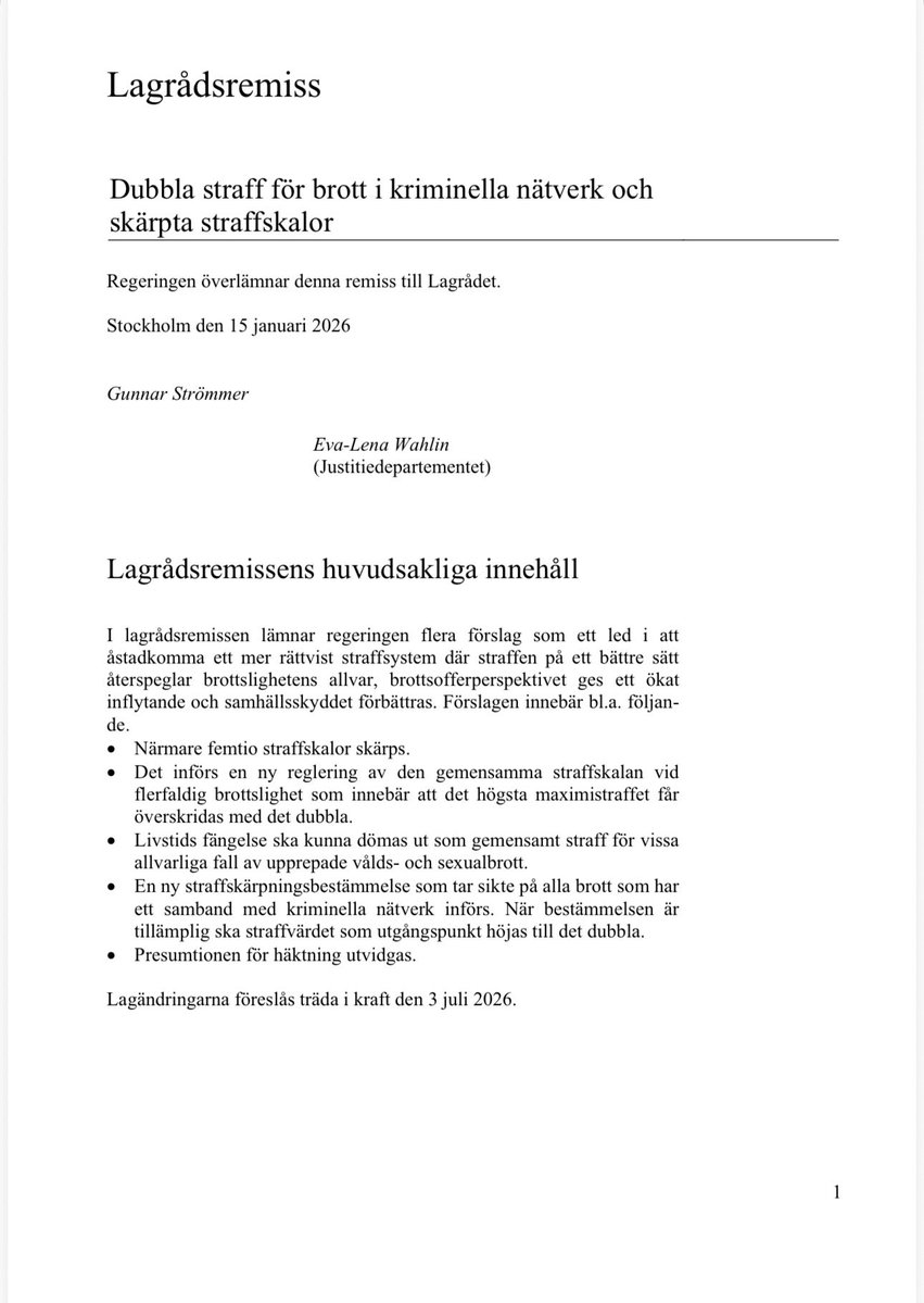 Hej Sveriges regering! 

Häromdagen gick Kristersson, Strömmer mfl ut i Expressen med att man vill ändra förtalslagstiftningen, så att man ska få varna för pedofiler. 

Samtidigt har regeringen i dagarna lämnat över en remiss till lagrådet om att man vill ta bort böter ur