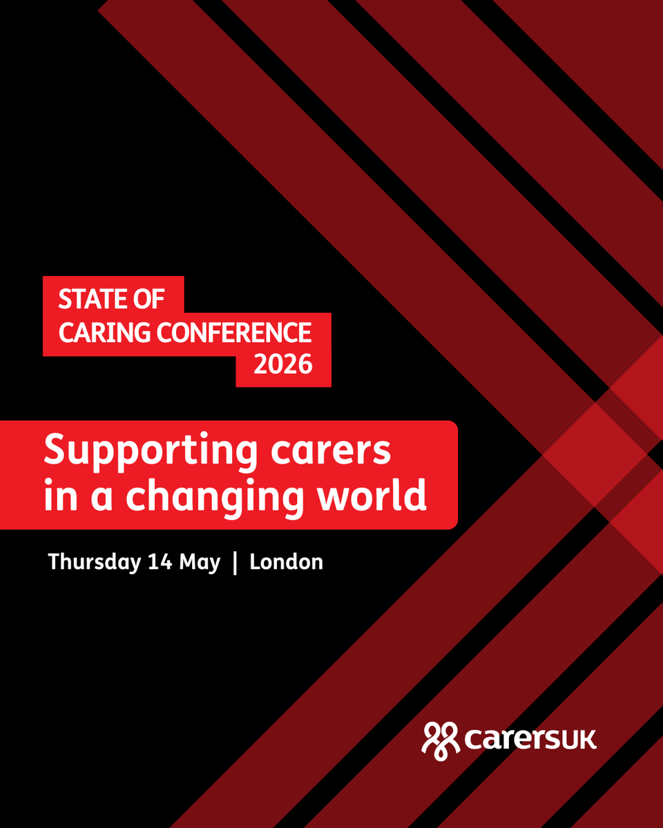 CarersUK's tweet photo. 🗓️ Save the date! 🗓️

Our State of Caring conference is back on 14 May 2026.

Hear from key experts across the world of caring discuss how we can best support carers in a changing world

Book now: https://t.co/tGQtUUid7F https://t.co/7Wgux6mcQR