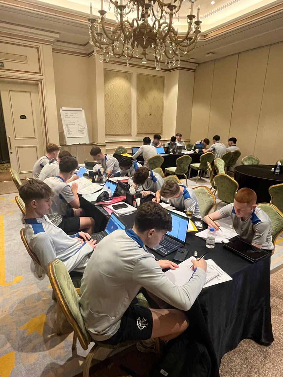 RFC_Youth's tweet photo. 🏆 Whilst our U16s are competing in the prestigious Alkass International Cup in Doha, the first stop of the day is education.

📚 Dual careers are achievable through balance and support. https://t.co/cOsfH3K8qi