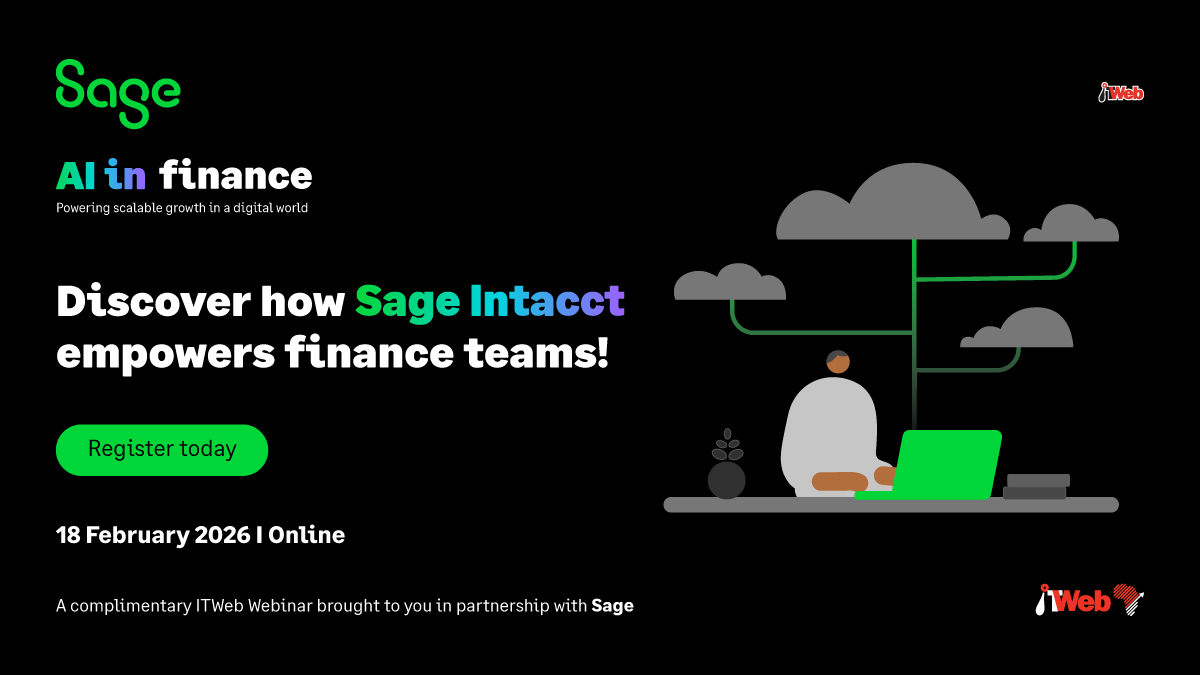 ITWebAfrica's tweet image. Learn strategies to scale finance operations across entities and markets. Register for this complimentary webinar today. #AIinFinance #SageIntacct
itweb.co.za/webinar/sage-a…