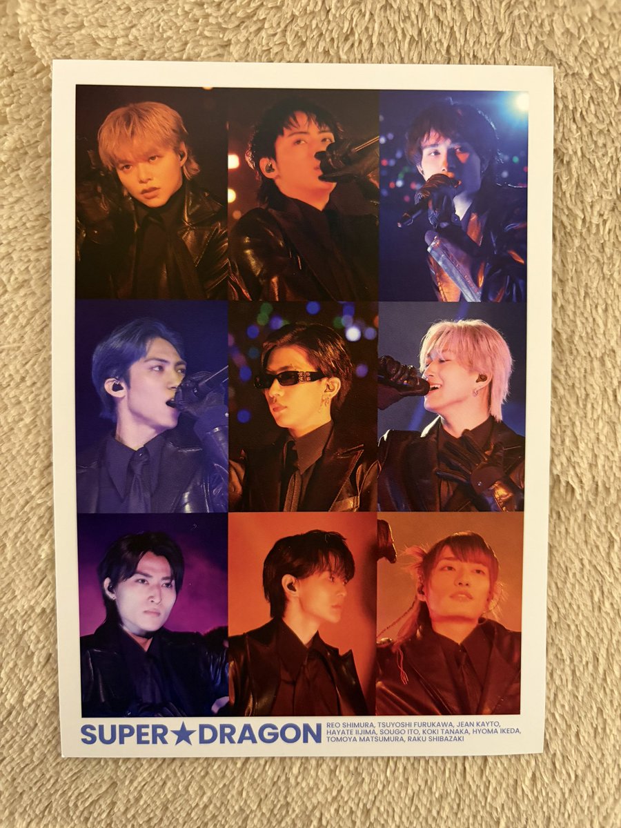 EBiDAN THE LIVE 2025 HOTEL NINE STAR Blu-ray 封入特典 ポストカード