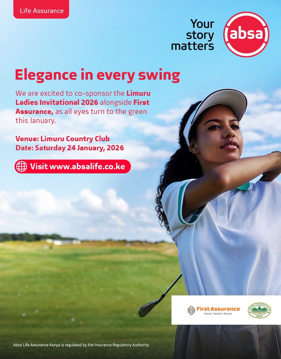 All eyes on the 𝗴𝗿𝗲𝗲𝗻 this 𝗝𝗮𝗻𝘂𝗮𝗿𝘆 as the 𝗟𝗶𝗺𝘂𝗿𝘂 𝗟𝗮𝗱𝗶𝗲𝘀 𝗜𝗻𝘃𝗶𝘁𝗮𝘁𝗶𝗼𝗻𝗮𝗹 returns to 𝗟𝗶𝗺𝘂𝗿𝘂 𝗖𝗼𝘂𝗻𝘁𝗿𝘆 𝗖𝗹𝘂𝗯.

Expect 𝗳𝗼𝗰𝘂𝘀, 𝗳𝗶𝗻𝗲𝘀𝘀𝗲 and 𝗴𝗼𝗼𝗱 𝘃𝗶𝗯𝗲𝘀 throughout the day.
#LimuruLadiesInvitational| #YourStoryMatters