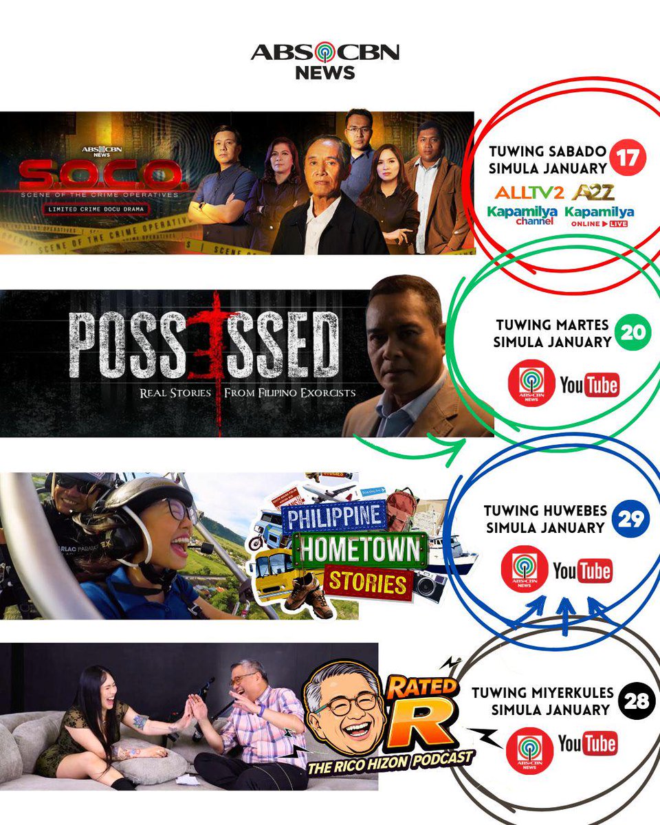 Mark your calendars, mga Kapamilya! Here we go. ❤️💚💙

#ABSCBN #ABSCBNNews #DMJCreativeProduction